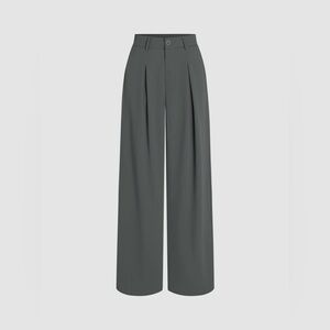PLEATED WIDE LEG trousers